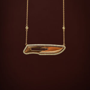 Kiran Pendant with Floating Diamond Chain