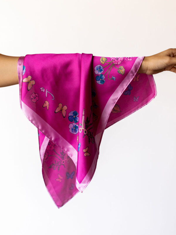 Surgeon's Garden Scarf in Pink - Image 4