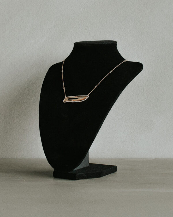 Kiran Pendant with Floating Diamond Chain - Image 5