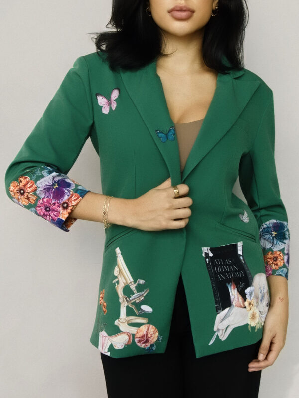 Zahra Jacket in Green Design - Image 2