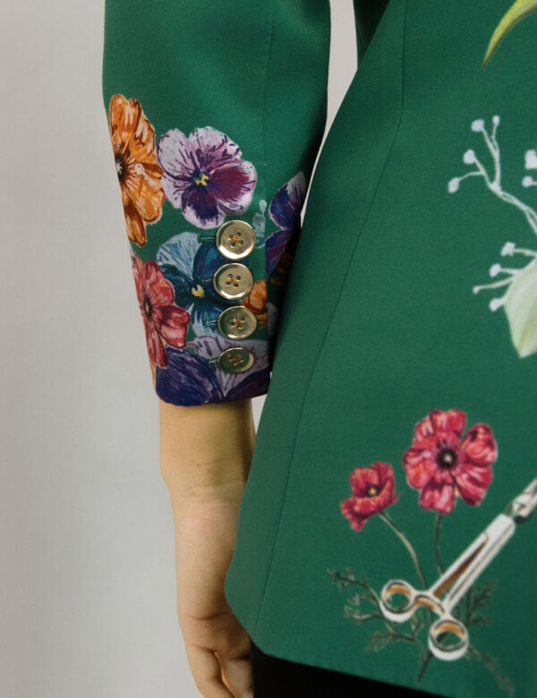 Zahra Jacket in Green Design - Image 5